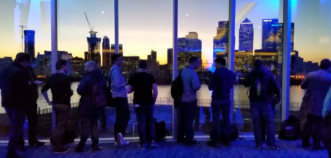 AnsibleFest skyline and happy hour